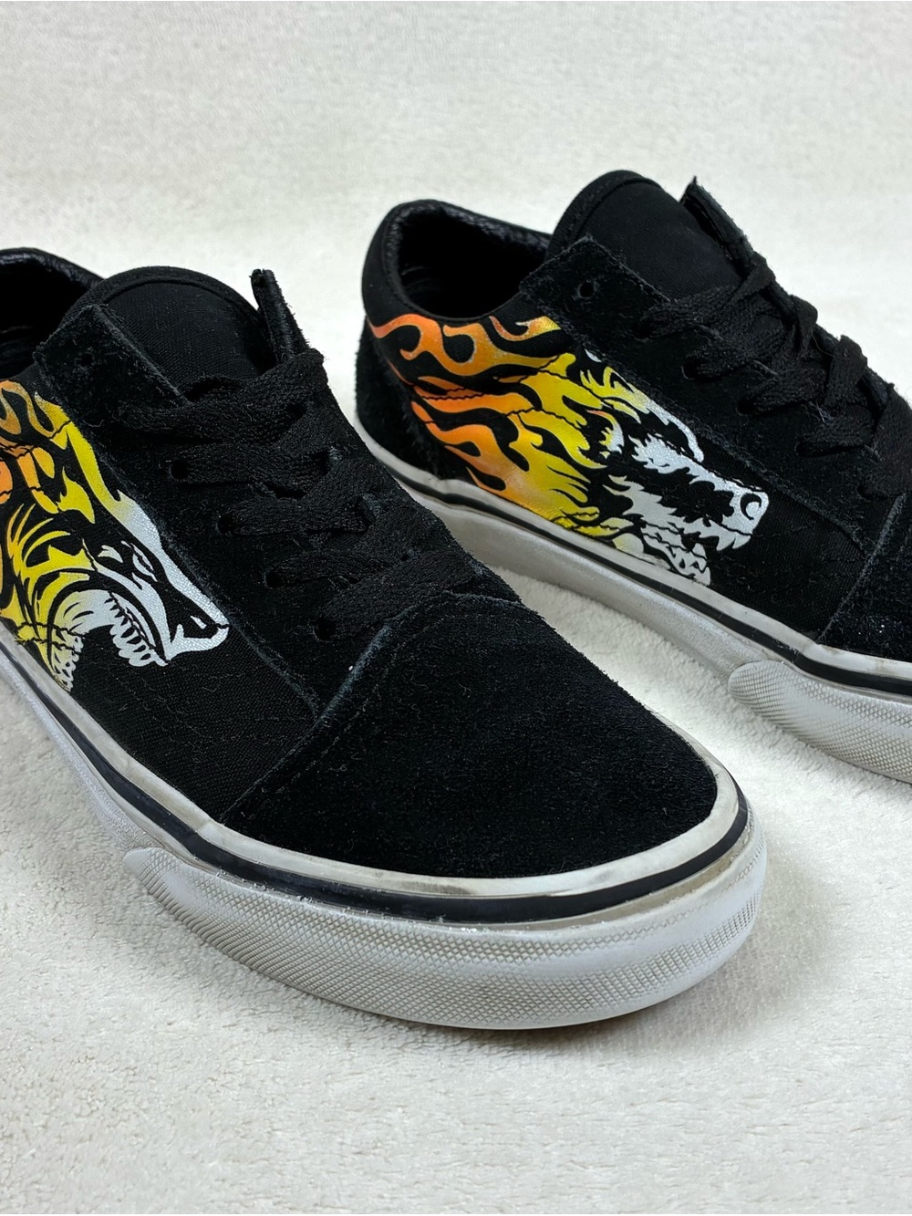 Vans Black Kids Shoe Size Label (US kids size 2.0)
